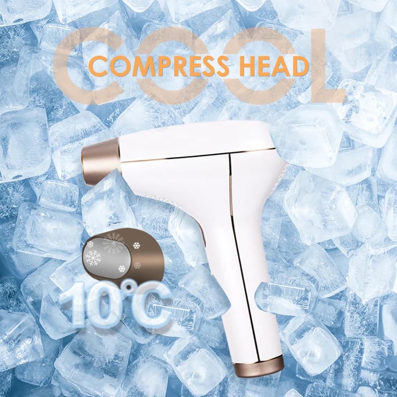 جهاز إزالة الشعر بالليزر اللاسلكي القابل لإعادة الشحن من فانكوستار 4 في 1 مع مصباح قابل للاستبدال وتبريد وبدون ألم لتشذيب البكيني الدائم IPL - 5