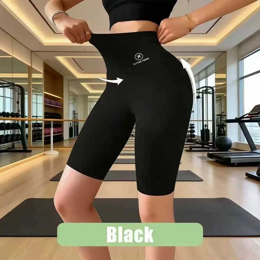 شورتات رياضية نسائية مقاسات M-XL، شورتات جديدة للدراجات والجري واللياقة، خصر عالي، شورتات صالة رياضية ويوجا - 3