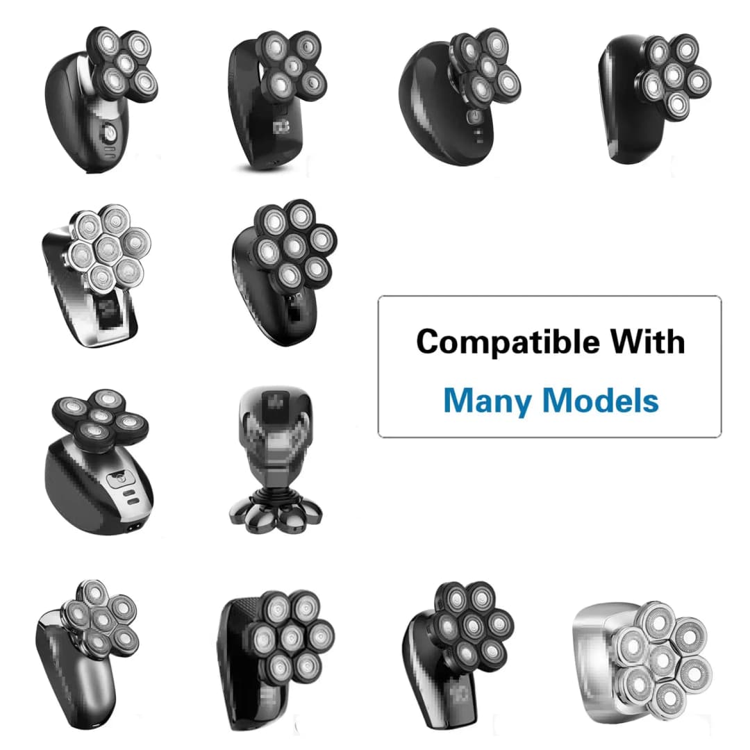 7 Blade Razor Replacement Shaving 7D Heads Floating Washable For Most Electric Shavers Trimmers Kit Cutter Blades - 5