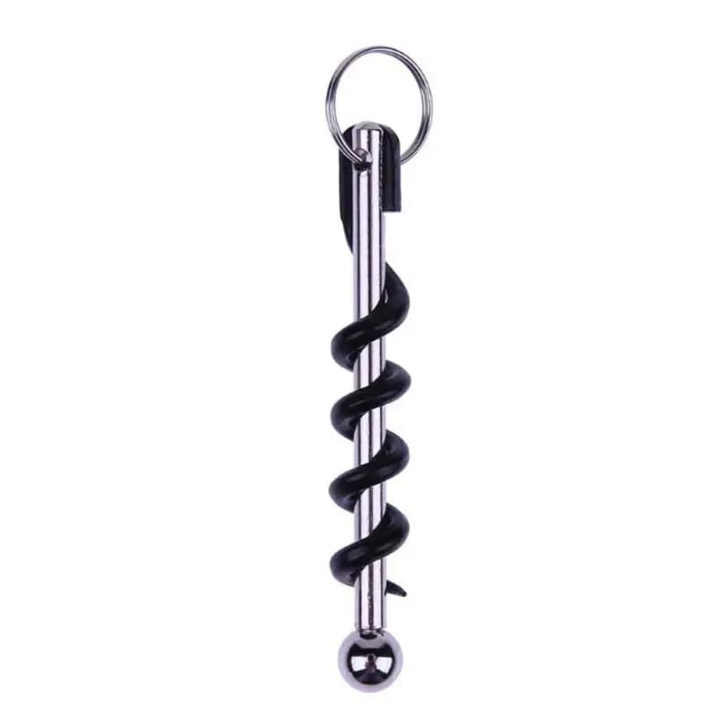 Outdoor Mini EDC Red Wine Bottle Opener, Corkscrew Bottle Opener Keyring Tool, Multi-Functional Camping Survival Equipment - 5
