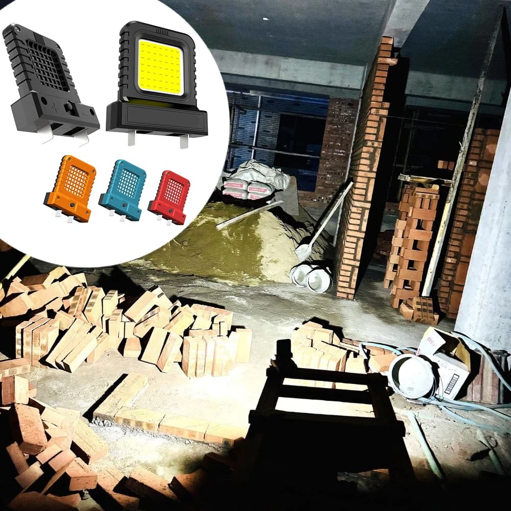 1/2/3Pcs 14W LED Camping Lantern Mini Pocket Work Light Inspection Power Tool LED Work Light  For 20V-21V Lithium Batteries - 6