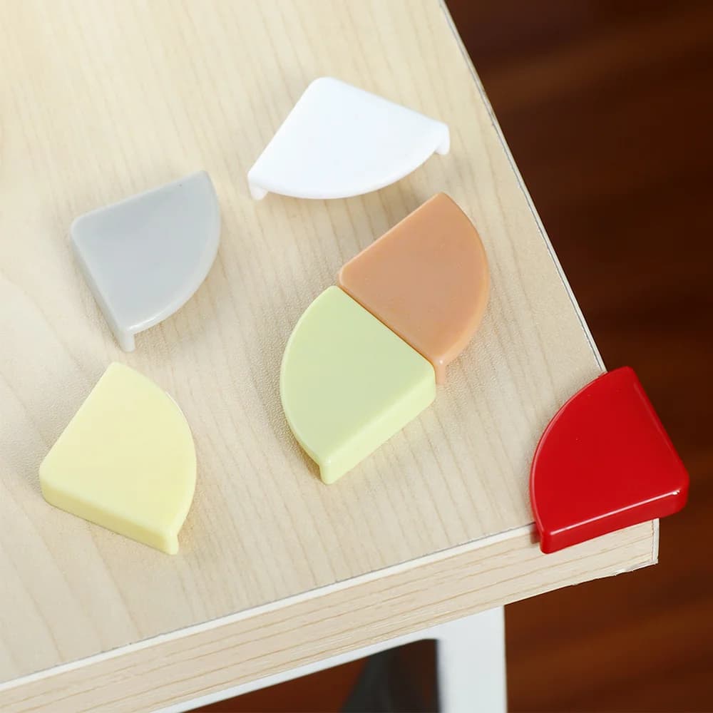 8 قطع واقي زوايا الطاولة من السيليكون لسلامة الأطفال، ناعم ومضاد للتصادم - 4
