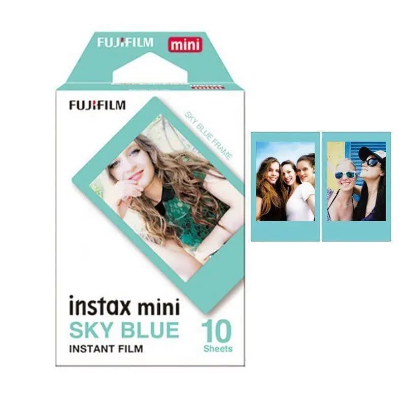 Genuine Fujifilm Instax Mini Film Monochrome Mono/ Black / Sky Blue Film 10 pcs for Mini 12 11 9 8 Plus 90 25 Camera SP-1 SP-2 - 3