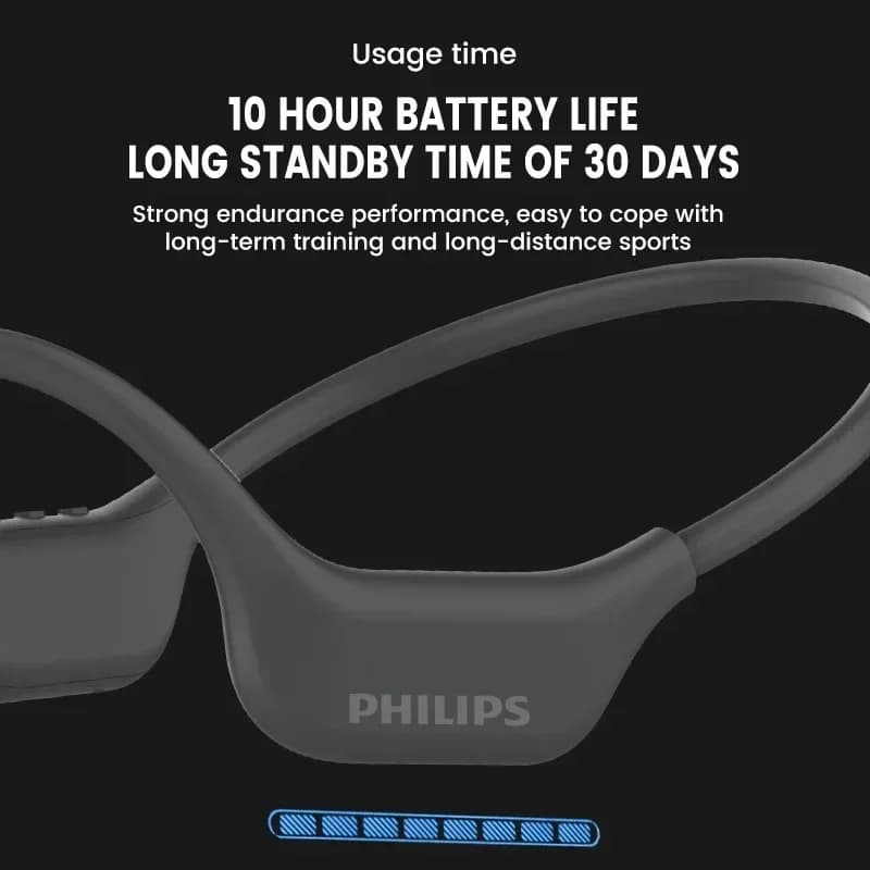 Philips TAA6609C Bone Conduction Outdoor Sports Earphone Bluetooth 5.4 HiFi Stereo Calls Wireless Headset Music Gaming Headphone - 4
