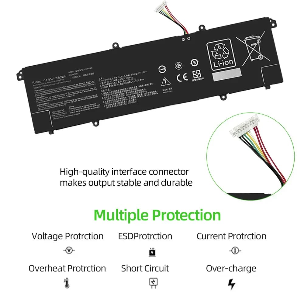 SKOWER C31N1905 Laptop Battery ASUS VivoBook S433F S433FL Adolbook Adol14z Adol14flc S4600F S5600F - 3