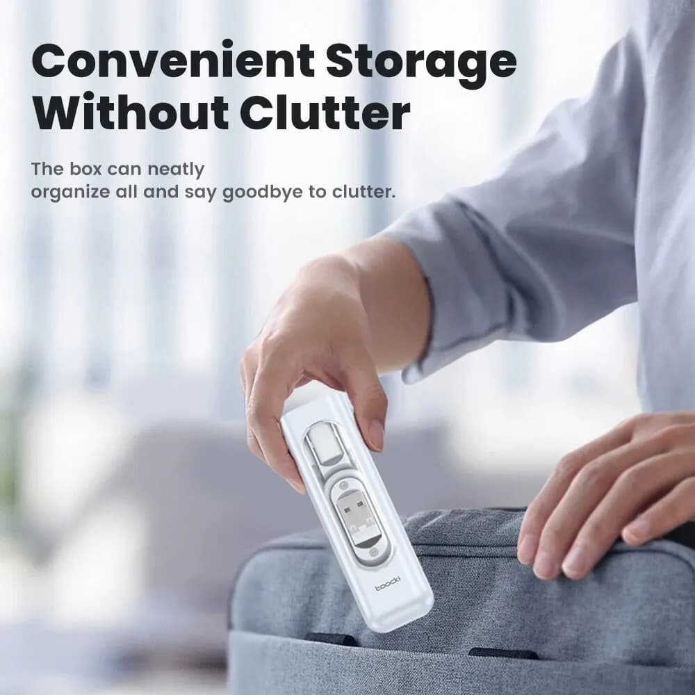 Toocki PD60W USB C To Type C Cable For iPhone 15 Pro Max 5 in 1 Cable Charging Case Set USB Adapter Cable For Samsung S23 Xiaomi - 4