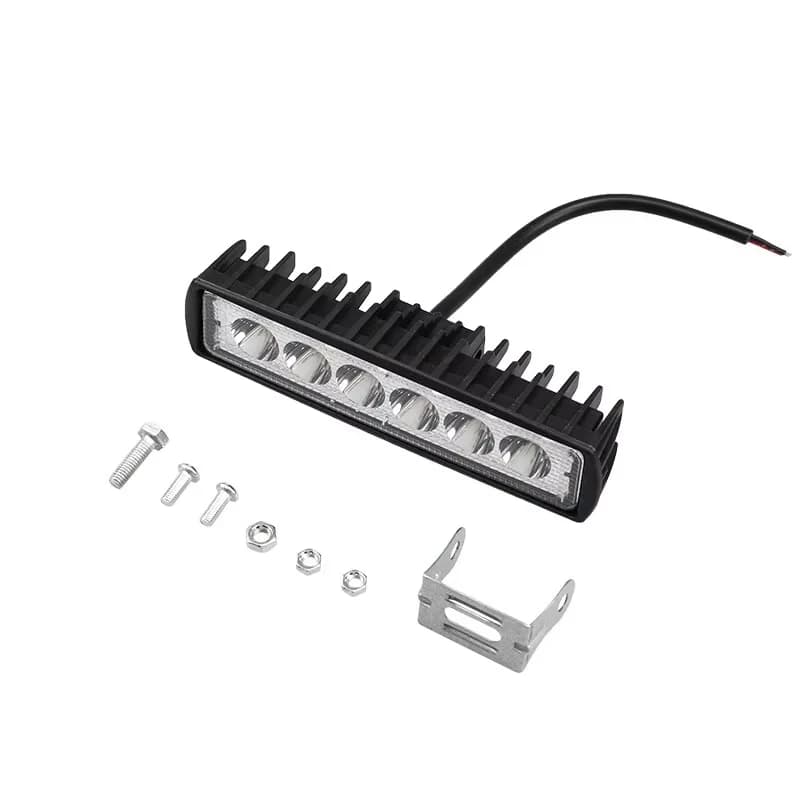 6 LED كشاف سيارة فائق السطوع مصباح ضباب قيادة 12 فولت شريط إضاءة عمل تلقائي إضاءة ليلية للدراجات النارية الطرق الوعرة 4x4 سيارات الدفع الرباعي ATV - 5