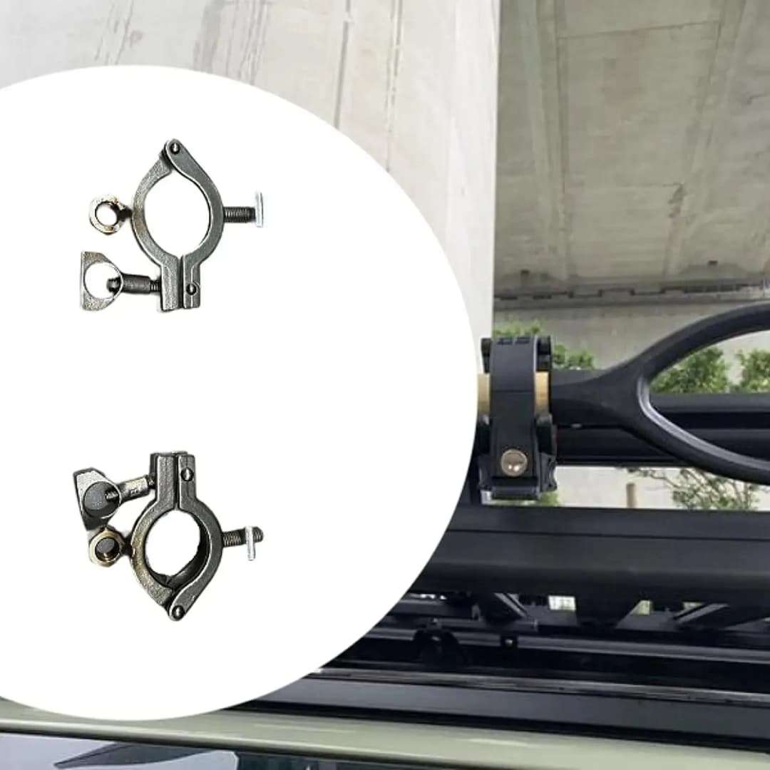 حامل مجارف M8 من الفولاذ المقاوم للصدأ لمنصة حامل سقف السيارة لحامل المجارف إكسسوارات سيارة معدنية موفرة للمساحة للشاحنة - 2