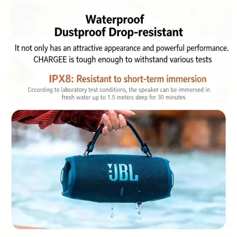 JBL Charge 6 Bluetooth Speaker Portable Wireless Speaker IP68 Waterproof Bank Stereo Bass Outdoor Party Speaker JBL Charge6 - 5