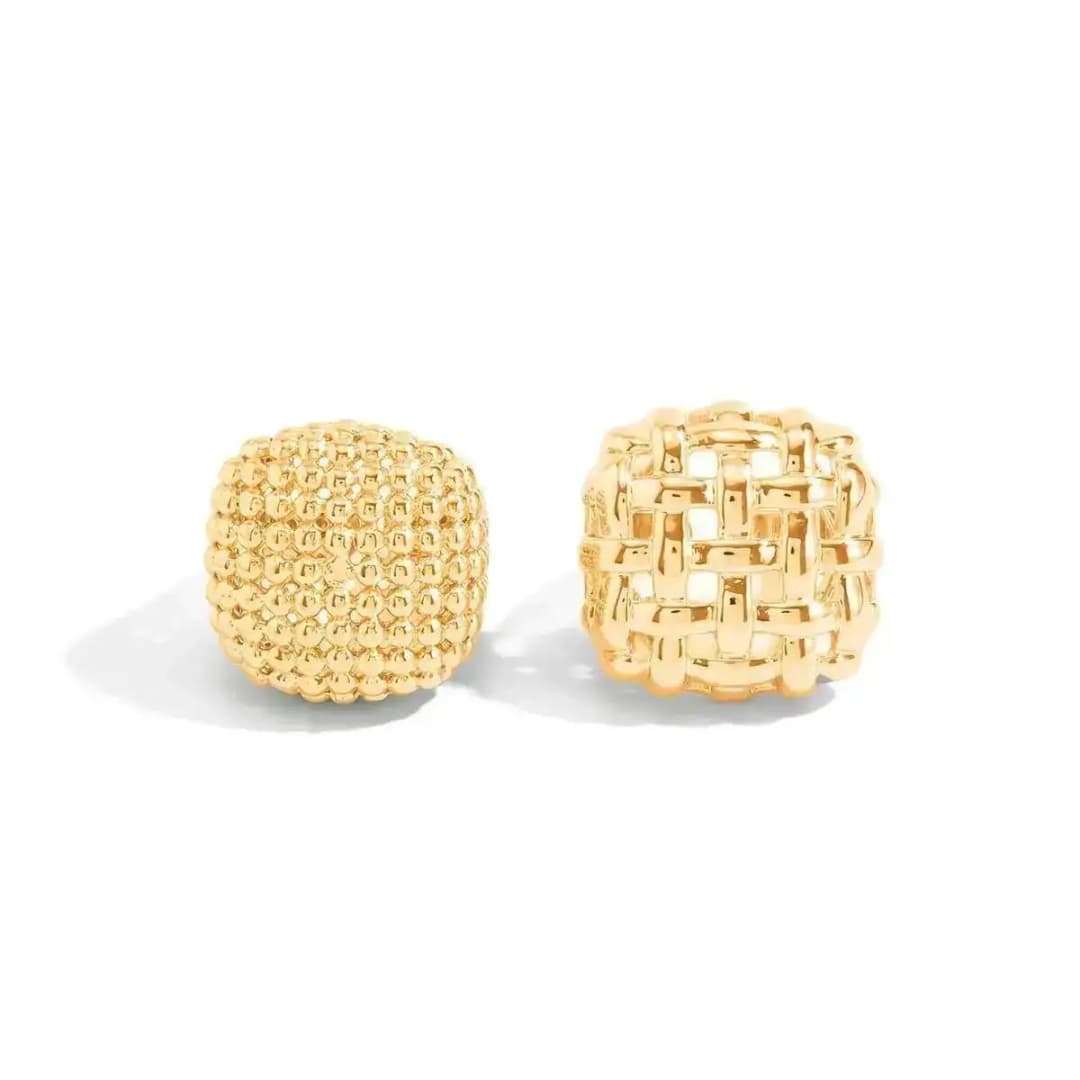 KunJoe 2Pcs/Set Luxury Geometric Adjustable Open Rings for Women Vintage Irregular Square Chunky Knuckle Ring Wedding Jewelry - 5