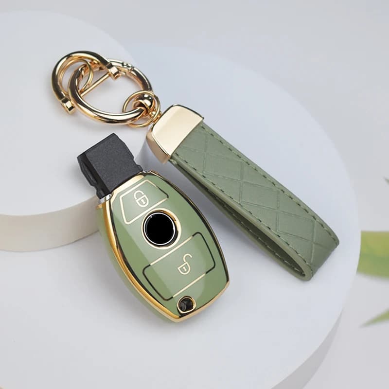 Car Key Case Cover Key Bag Accessories For Mercedes Benz A B C S Class AMG GLA CLA GLC W176 W221 W204 W205 Shell Fob Keychain - 3