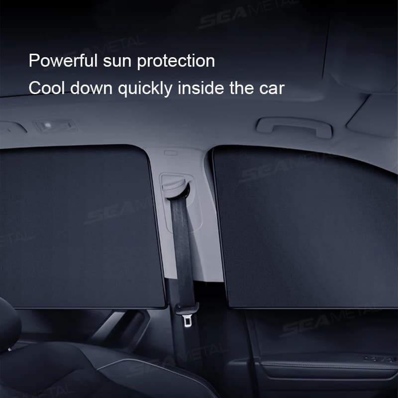 ستائر مغناطيسية لنوافذ السيارة الجانبية لحجب أشعة الشمس وحماية من الأشعة فوق البنفسجية غطاء حماية من الشمس للسيارة ستارة خصوصية للسيارة - 5