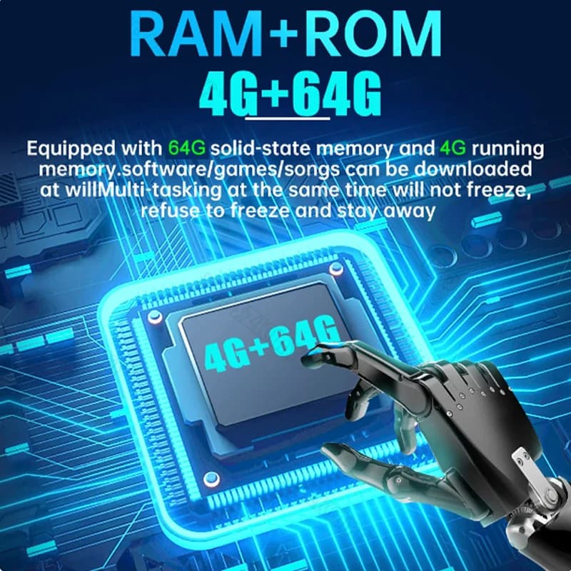 راديو سيارة عالمي 7/9/10 بوصة أندرويد 13 سعة 64G راديو سيارة أندرويد 2 Din GPS بلوتوث نظام وسائط متعددة مركزي ذكي - 2