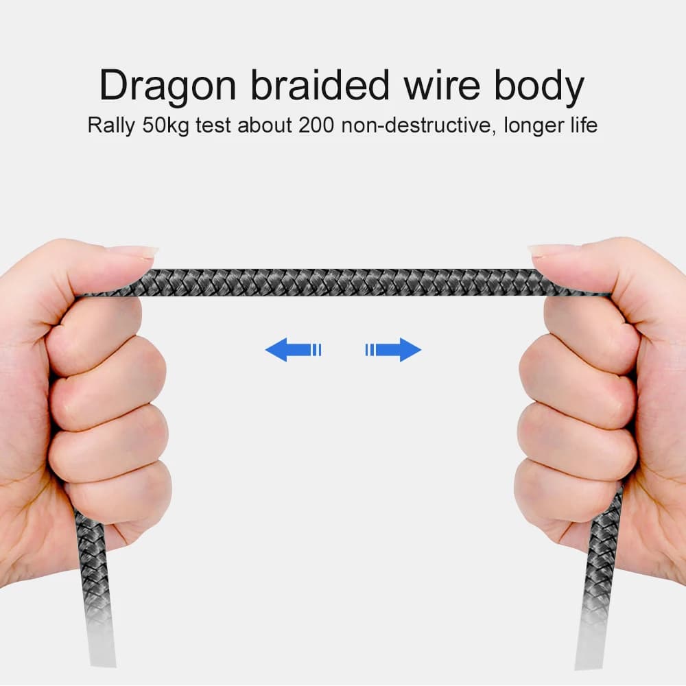 USB A to Type C Charging Cable 2A Fast Charger Nylon Data Cable 1M 2M 3M For Android Huawei Samsung TypeC Phone Charging Device - 5