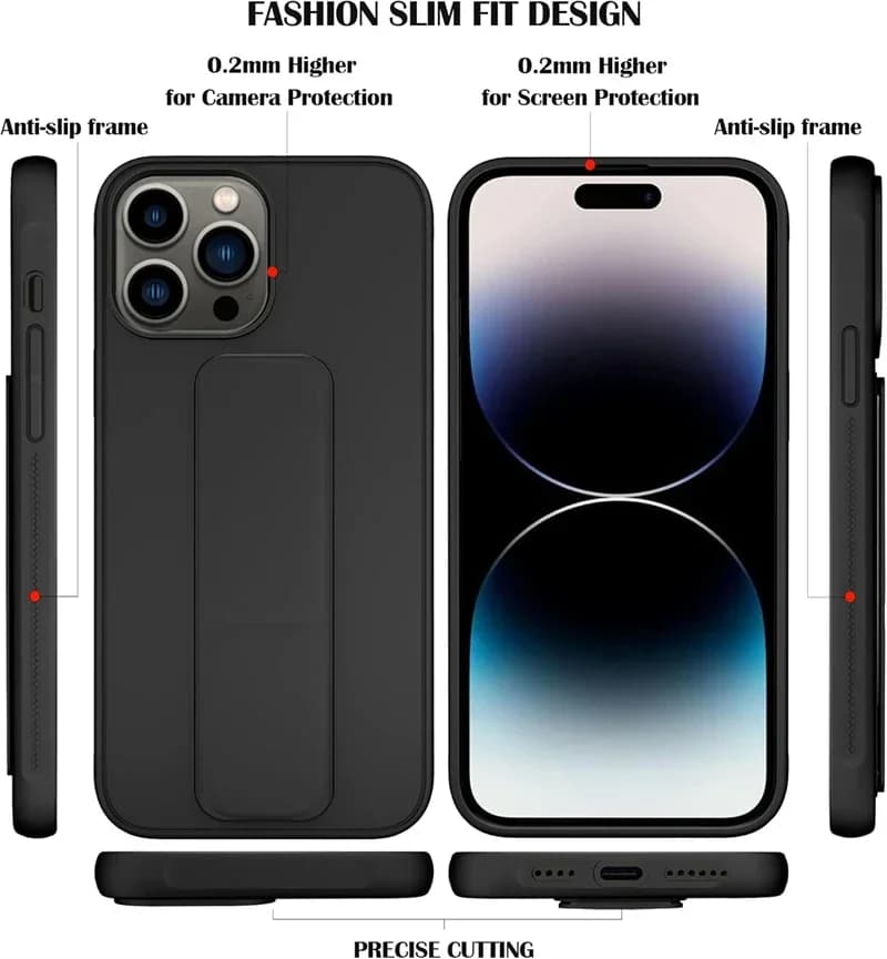 Magnetic Kickstand Hand Strap Case for IPhone 16 15 14 13 12 11 Pro Max Plus 16Pro 15Pro IPhone16 ProMax Stand Cover Accessories - 6