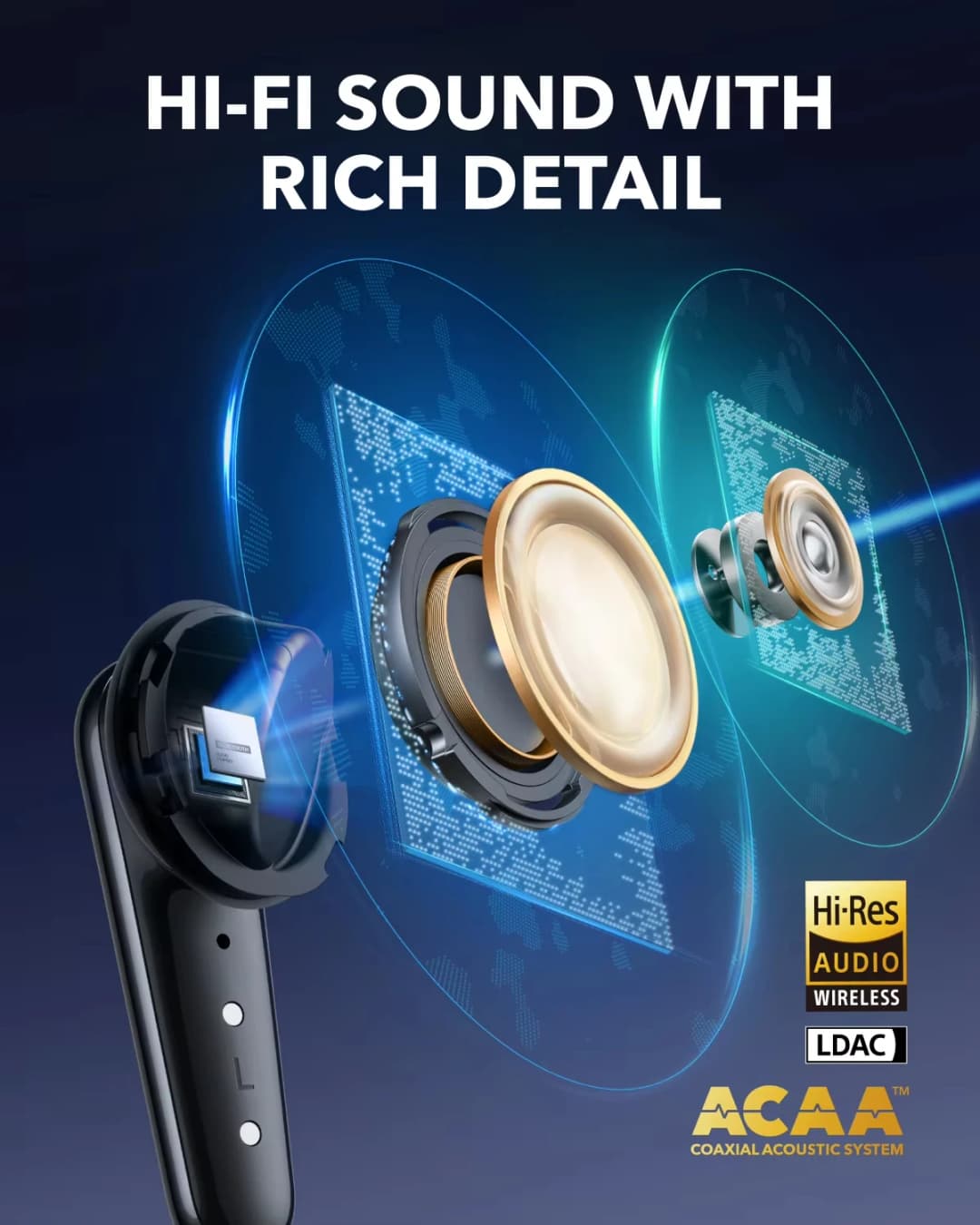 Soundcore by Anker Liberty 4 Pro Noise Cancelling Wireless Earbuds Earphone Bluetooth Wireless Bluetooth Earphones Headphones - 4