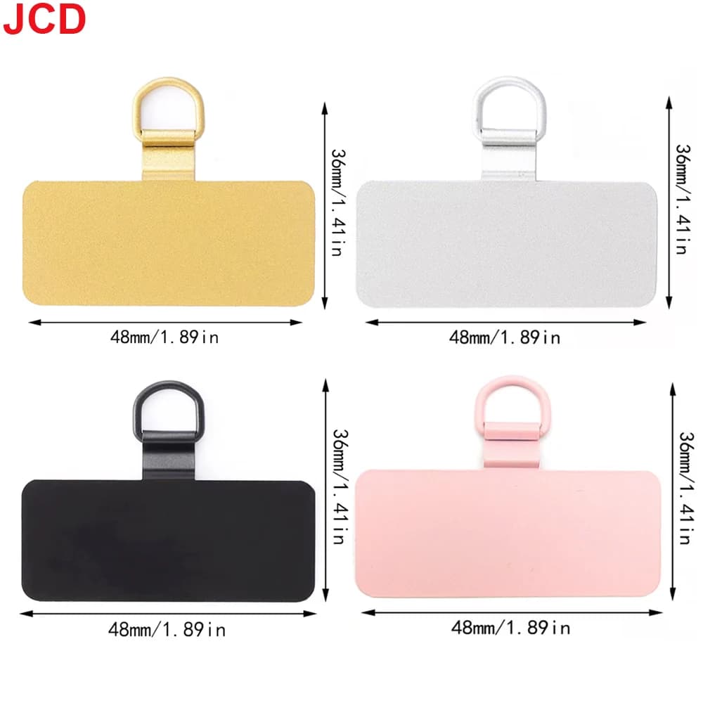 JCD 1/4 قطعة الهاتف المعدني العالمي الحبل طوقا التصحيح دائم رقيقة جدا الهاتف المحمول الرافعة حبل مشبك للبطاقات حزام شنق الحبل تبويب - 4