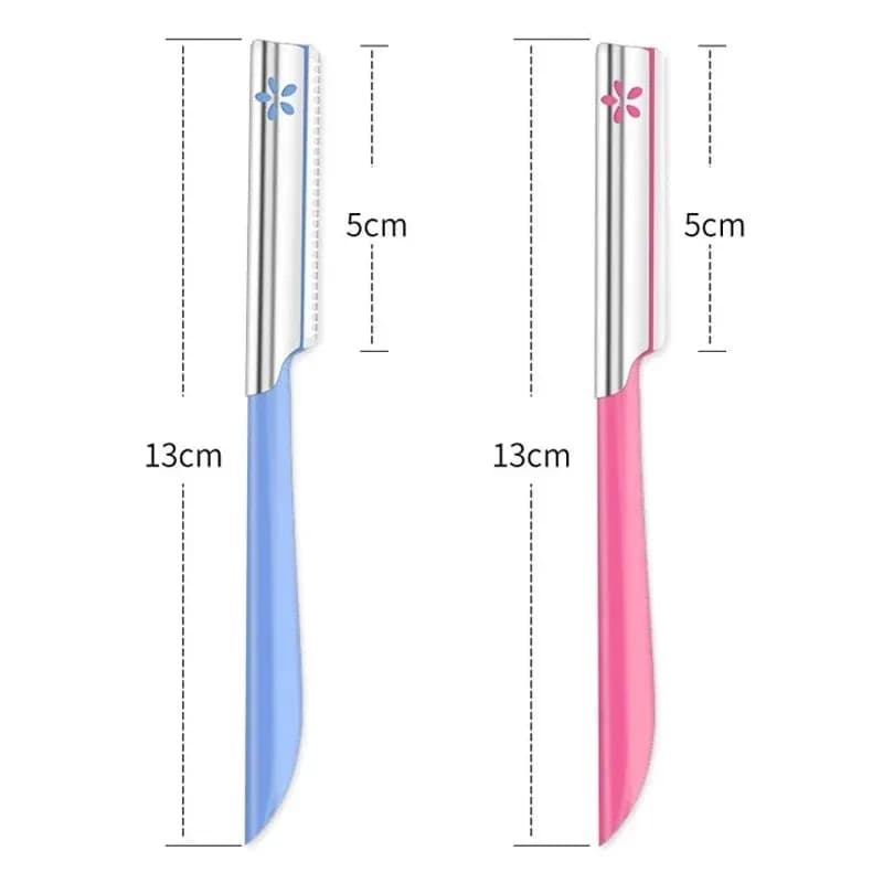 5pc Eyebrow Epilator Sets for Women Makeup Beauty Eyebrows Hair Removal Styling Tool Steel Blade Facial Razor Trimmer - 5