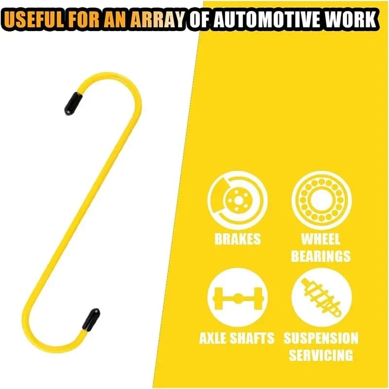 خطافات كاليبر فرامل السيارة خطافات تعليق كاليبر فرامل مع أطراف مطاطية أدوات عالمية لعمل محمل الفرامل محور التعليق - 4