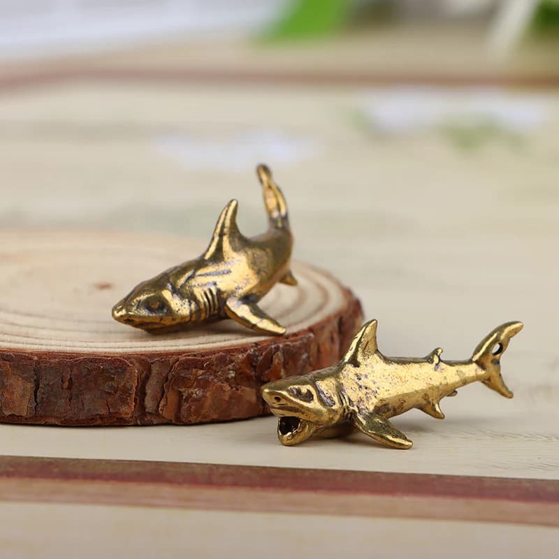 تمثال قرش حصان للزينة، إكسسوارات ديكور منزلي وتماثيل حيوانات - 6