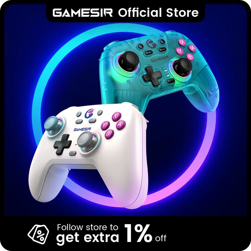 GameSir Nova Wireless Switch Controller Bluetooth Gamepad with Hall Effect for Nintendo Switch 2 iPhone Android Phone PC