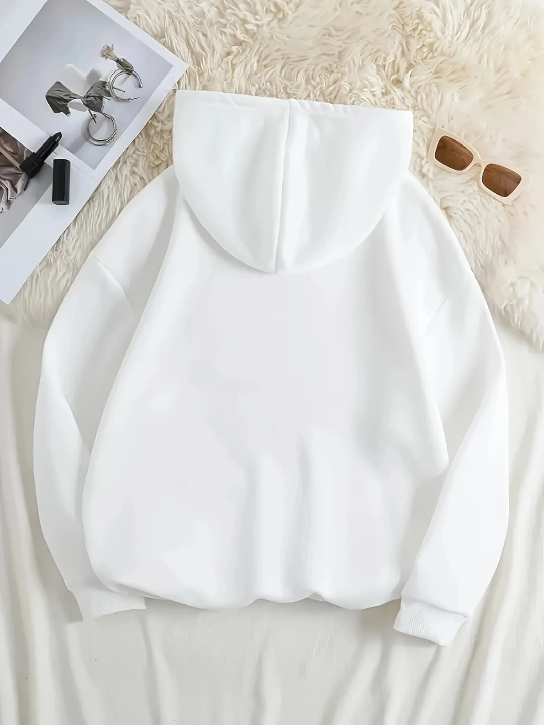 Leopard Print Cherry Letter Printed Women's Autumn Winter Round Neck Sweatshirt Casual Long Sleeved Top Hoodies Women's Clothing - 3