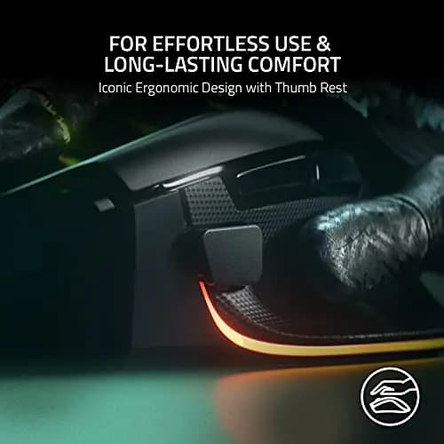 Razer Basilisk V3 Wired Gaming Mouse RGB HyperScroll Wheel Optical Switches For Esports Game PC - 5