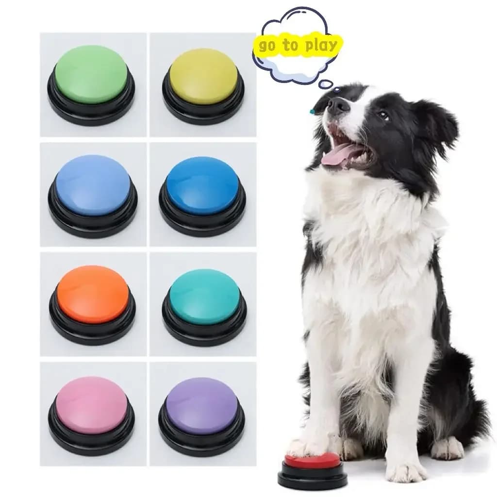 Dog Communication Buttons Voice Recording Button for Pet Training Buzzer  Record Playback Funny Gift for Talking Pet