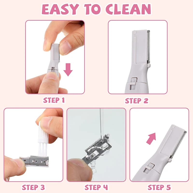 Electric Eyebrow Trimmer Mini Shaver Hair Remover Facial Shaver Hair Remover Facial And Neck Blur Lips Body Arms And Legs - 4