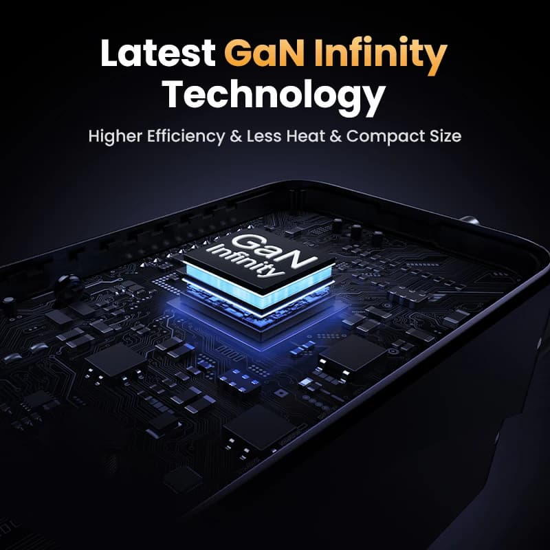 شاحن GaN من UGREEN بقوة 65 واط يدعم Quick Charge 4.0 و3.0 وPPS وPD 3.0 للشحن السريع لأجهزة ماك بوك أير والكمبيوتر المحمول والتابلِت وهواتف آيفون 17 و16 و15 برو - 4