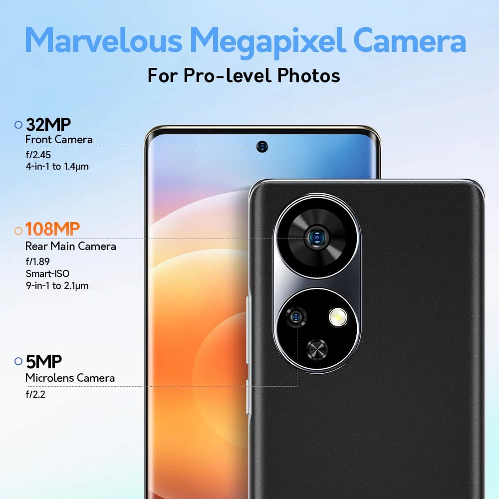 Ulefone Note 17 Pro 6.78" 120HZ AMOLED Curved Display 24GB+256GB MTK  Helio G99108MP Camera 5050mAh Global Versi - 3