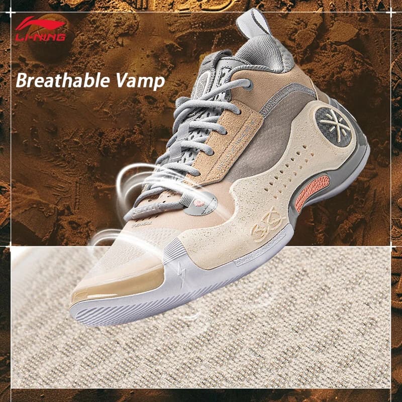 أحذية كرة سلة احترافية للرجال من لي نينغ WAY OF WADE 10 LOW مع لوحة كربون ودعم وسادة LiNing WOW 10 سنيكرز ABAS083 - 2