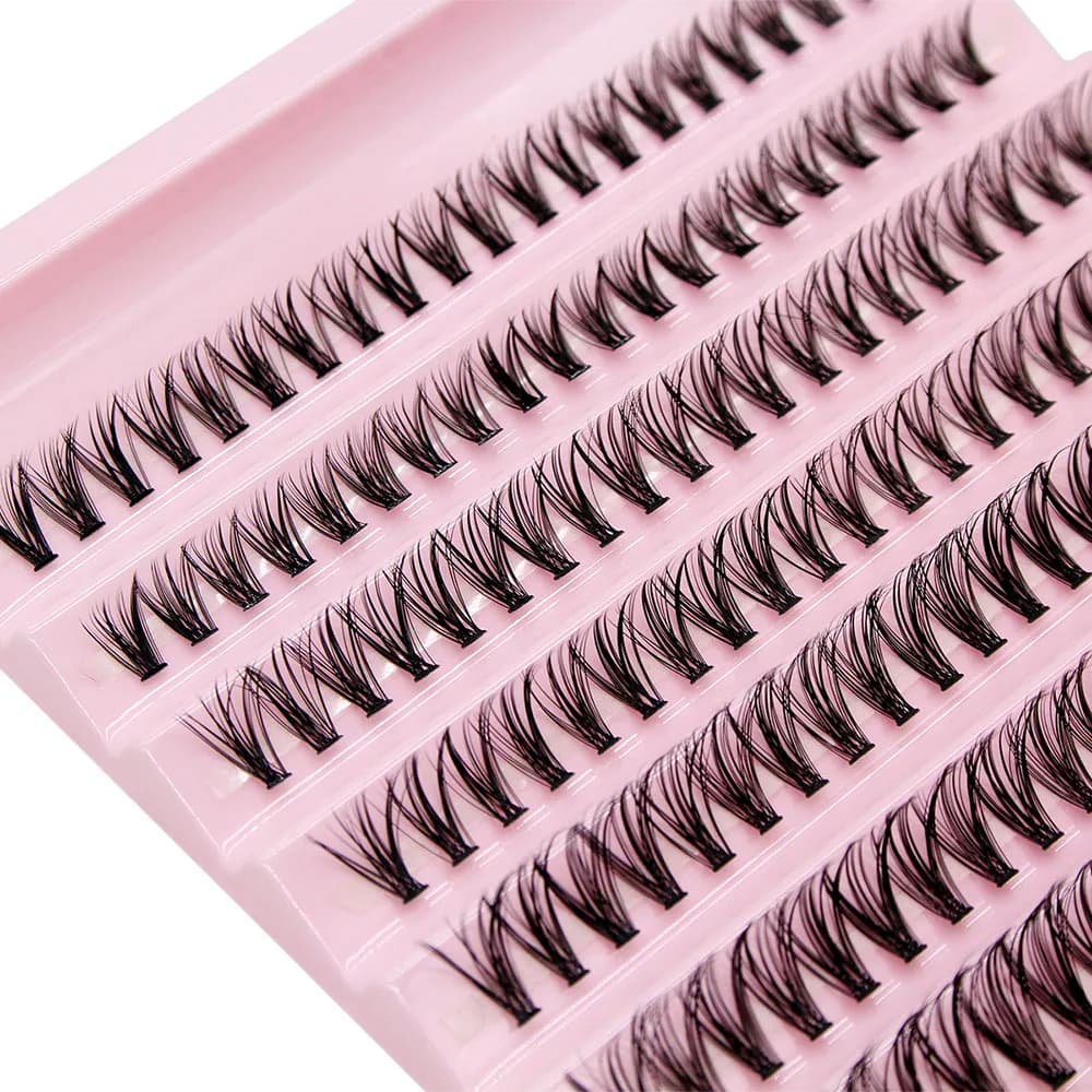 رموش عنقودية DIY سعة كبيرة سوبر بانش 8-16 ملم مزيج أسلوب ساحر تمديد رموش اصطناعية أداة مكياج حجم روسي - 6