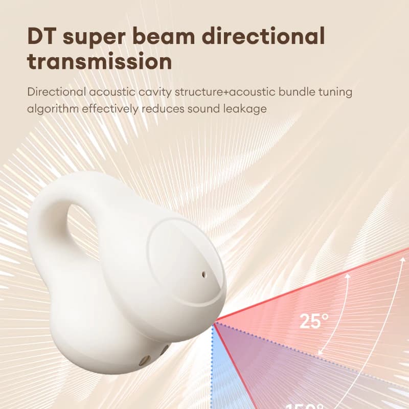 سماعات أذن لينوفو LP25 OWS بلوتوث 5.4 لاسلكية، عمر بطارية طويل، إلغاء الضوضاء، سماعات ألعاب ستيريو HIFI مع ميكروفون - 3