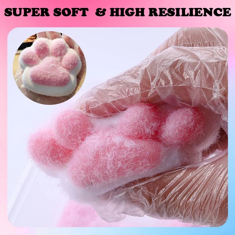 Taba Squishy Kit Liquid Silicone Gel Super Soft Squishy Kit 1:1 AB Ratio Resin Silicone for Molding Hamsters Cat Paws DIY - 5