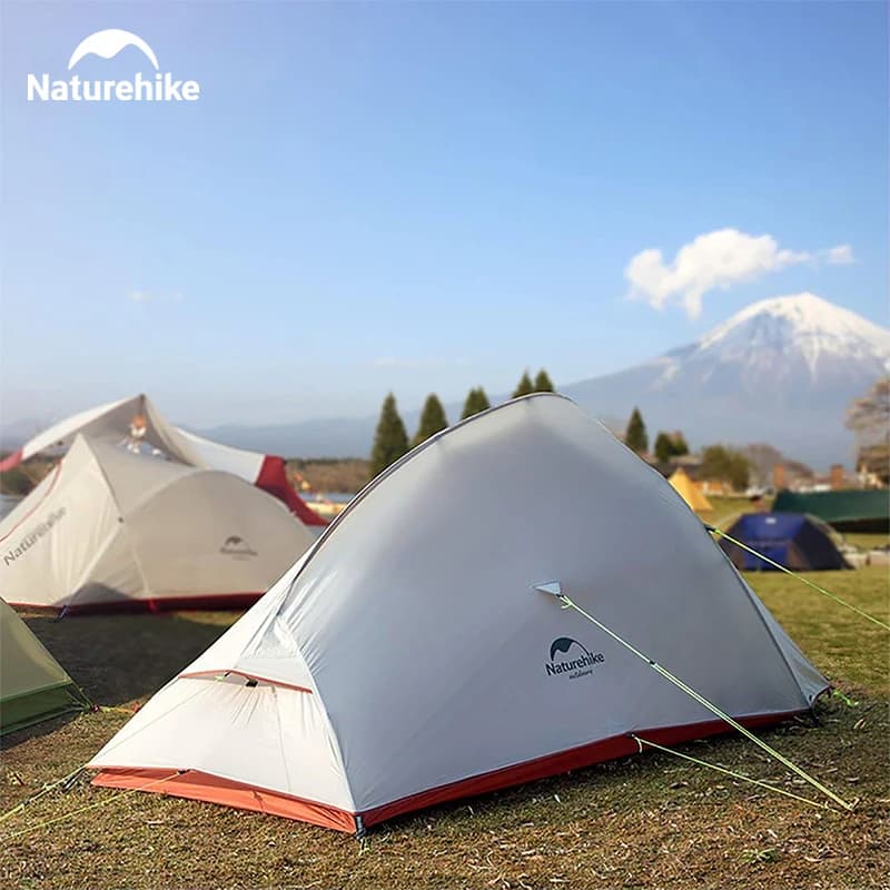 خيمة تخييم Naturehike خفيفة الوزن محمولة كلاود أب لشخص واحد خيمة قابلة للطي حقيبة ظهر مقاومة للماء خيمة شاطئ للسفر - 6