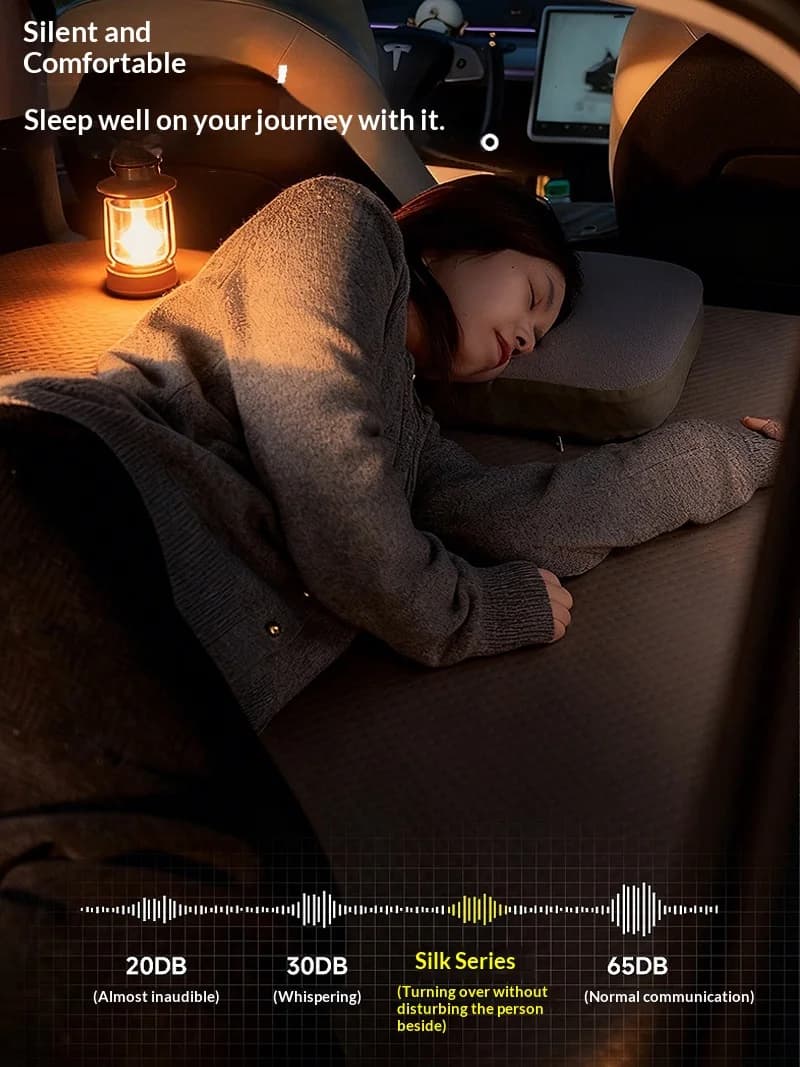 lohascamping Car Air Inflatable Travel Mattress Bed Universal for Back Seat Multi functional Mat Car Travel Bed SUV Mattress - 5