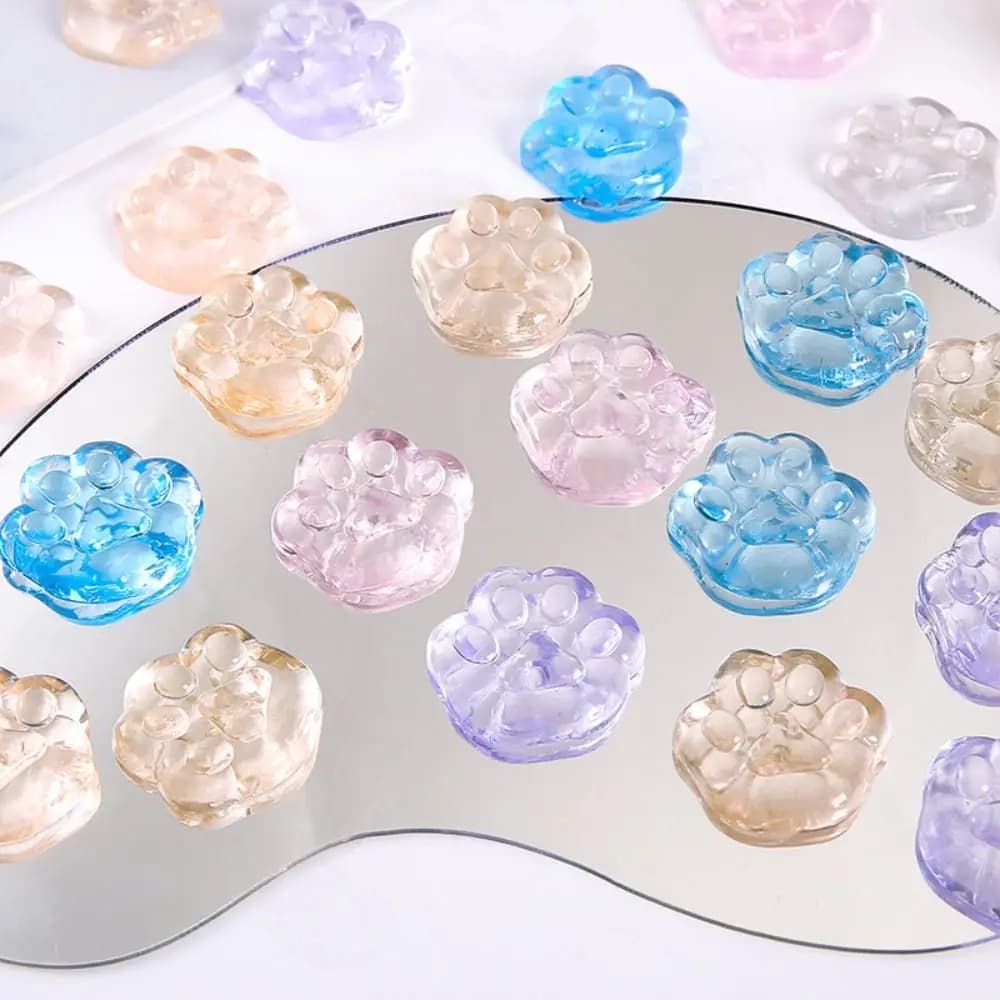 لعبة الضغط الشفافة تململ تألق شفافة القط مخلب لعبة المخلص محاكاة ألعاب حسية صغيرة لطيف لعب الاطفال - 2