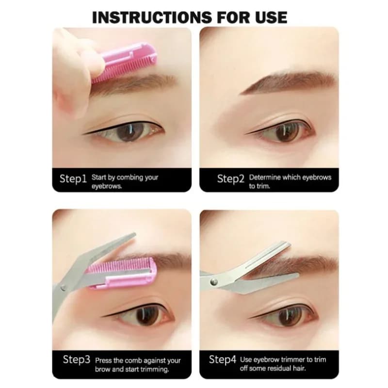 Travel Portable Eyebrow Trimmer Face Razor Face Hair Remover Tools Eyebrow Razor Instruments Cosmetic Beauty Pro Make Up Tools - 3