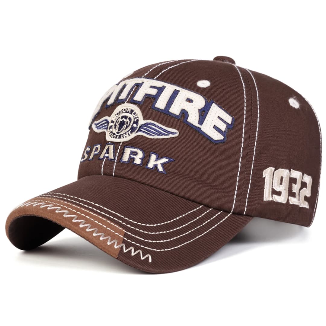 قبعات بيسبول مطرزة SPITFIRE SPARK للجنسين، قبعات قابلة للتعديل للربيع والخريف، قبعة واقية من الشمس للاستخدام اليومي والرياضي - 3