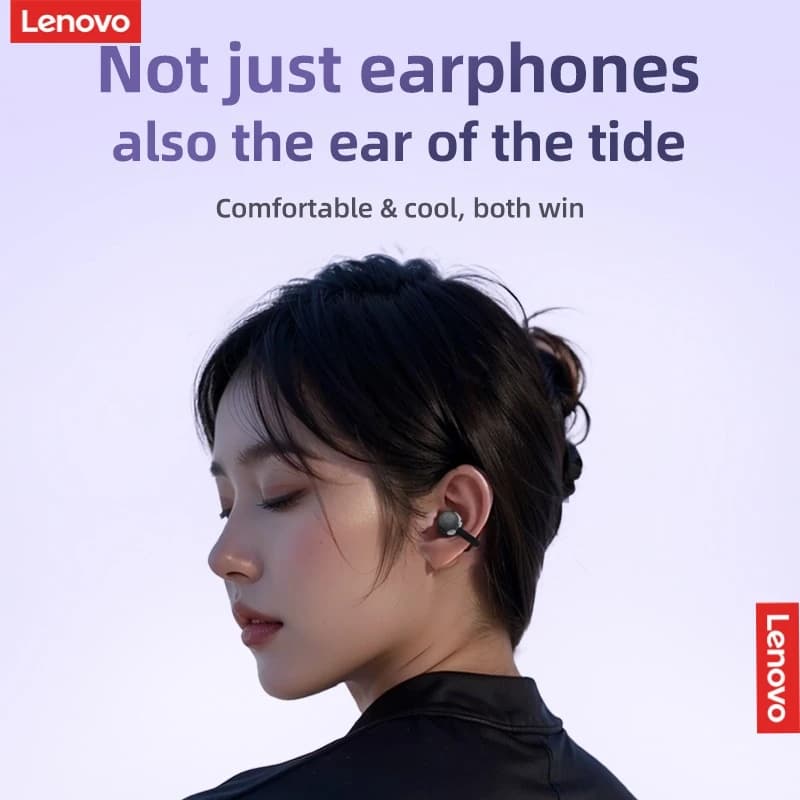 Lenovo TA410 Wireless Bluetooth 5.4 Earphones TWS Panoramic Sound Effects Ultra Long Battry Life Headphones Comfortable To Wear - 5