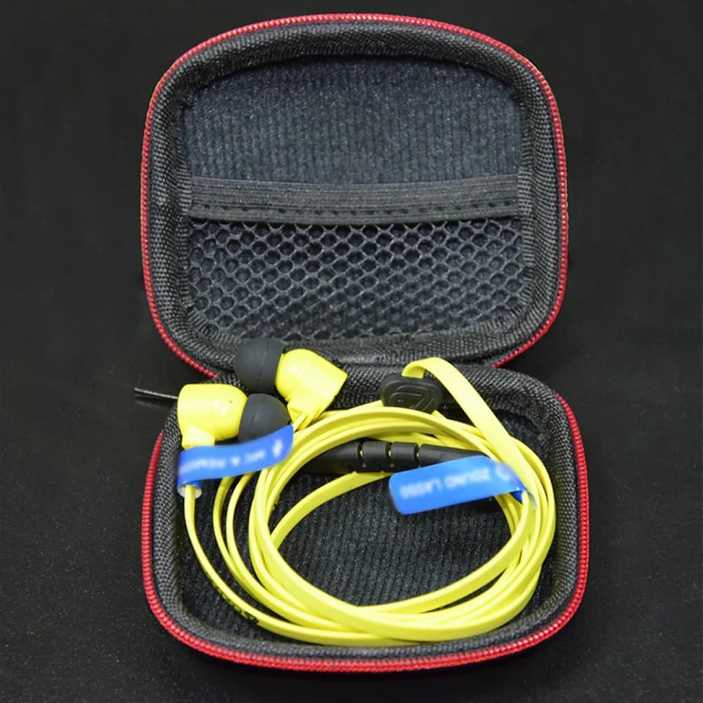 KZ Case Earphone Box Bluetooth Headset case Square Portable Compression Headset Storage case EVA Zipper Bag with Logo - 4