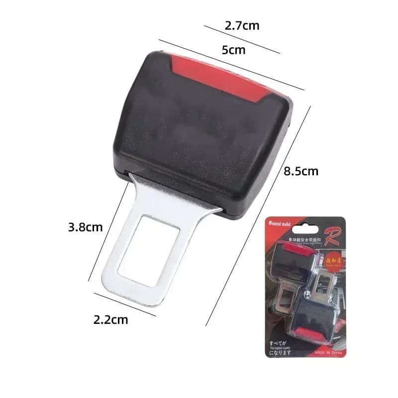 2PC Car Seat Belt Clip Extender Safety Seatbelt Lock Buckle Plug Thick Insert Socket Extender Safety Buckle Seat Belt Accessorie - 4