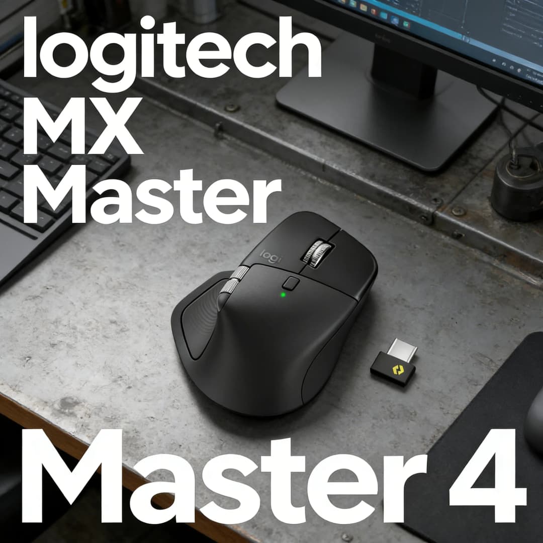Logitech MX Master 4 Wireless Mouse Multi-PC Connect MagSpeed Scroll Darkfield Glass Surface 70-Day Battery+G102/G203/G304/M170