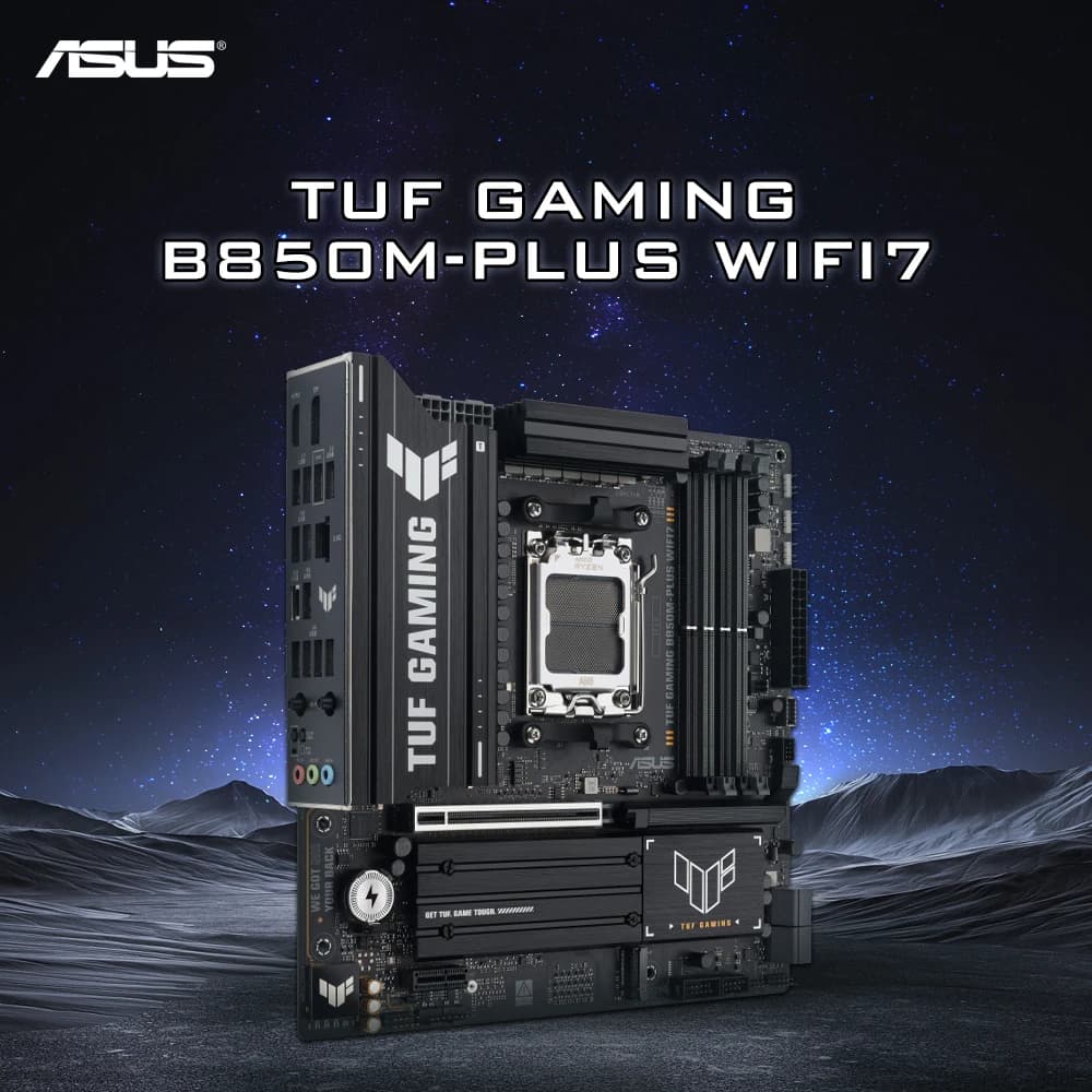 Asus TUF Gaming B850M-Plus WIFI7 DDR5 256GB Compatible with 9000/8000/7000 series Support PCIe 5.0 Adopting the AM5 architecture