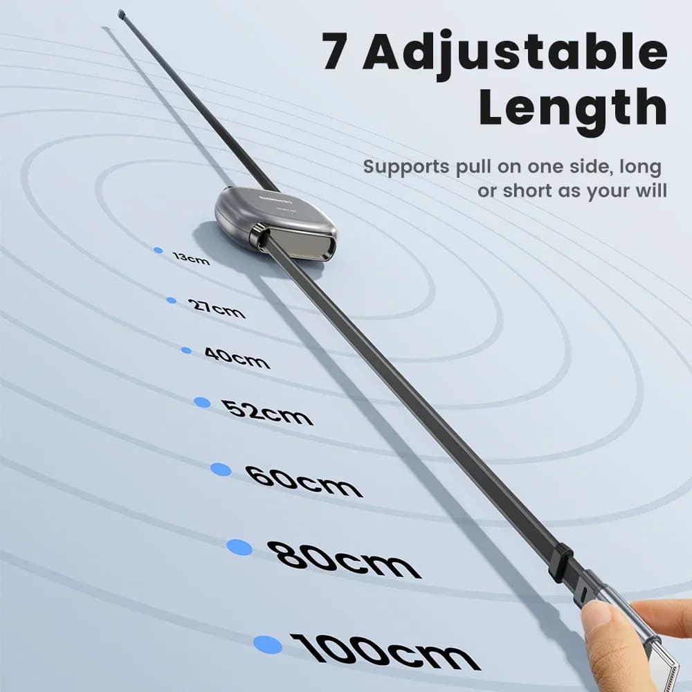 Toocki 100 واط نوع C كابل قابل للسحب آيفون 16 15 برو ماكس سامسونج سريع كابل تشيرجر حجم صغير 480Mdps كابل بيانات - 4