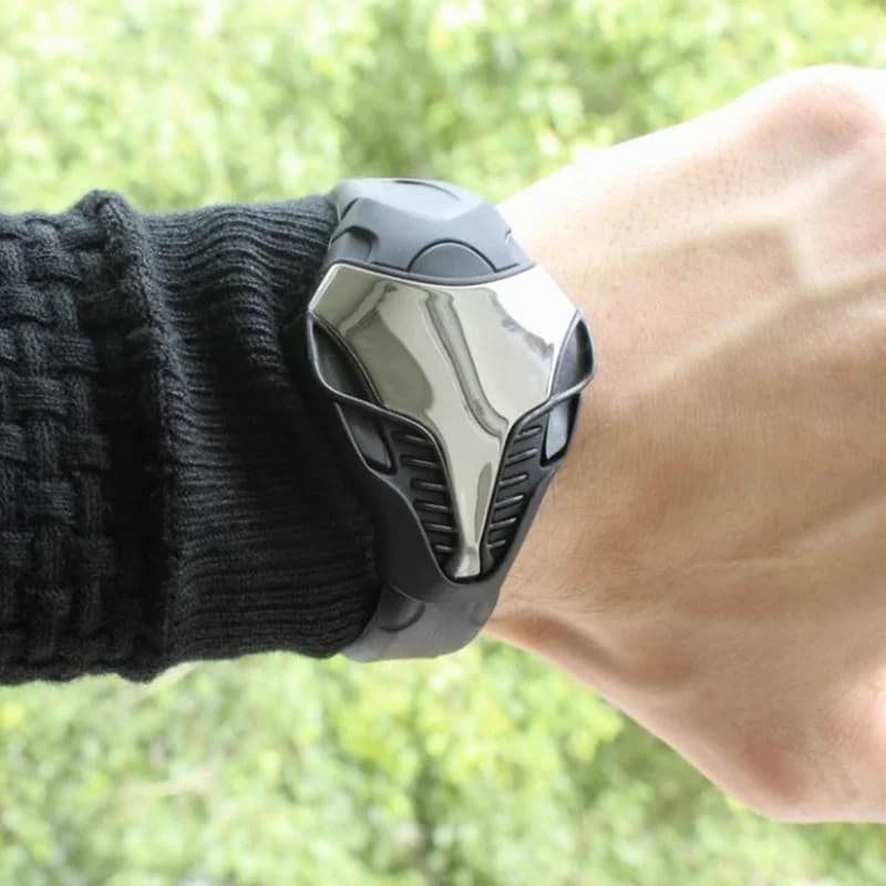 ساعات رقمية LED للرجال، حزام سيليكون، شاشة LED، ساعة يد إلكترونية إبداعية، ساعة رياضية - 4