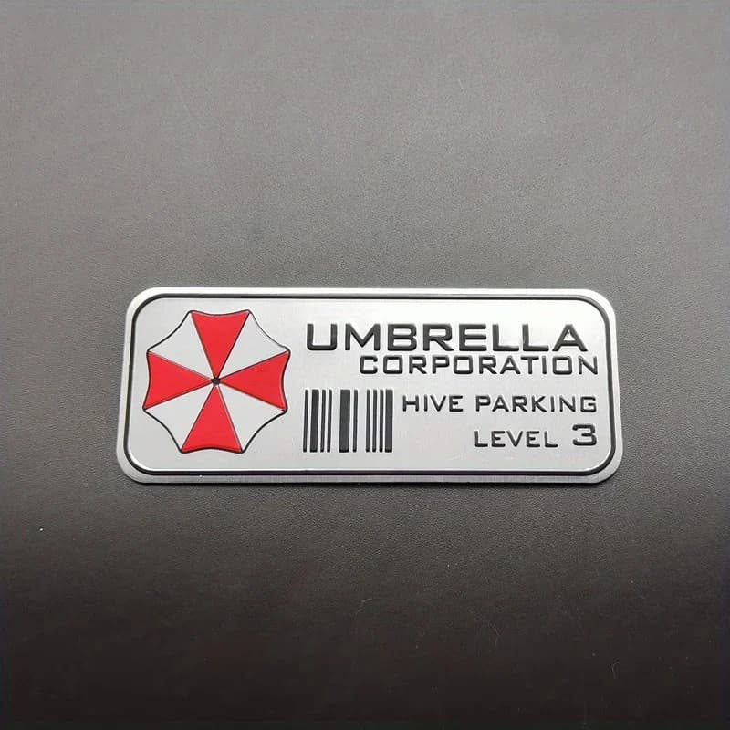 New 3D Car Metal Emblem Badge Car Body Trunk Badge Stickers For Umbrella Corporation Car Styling Decoration Accessories - 5