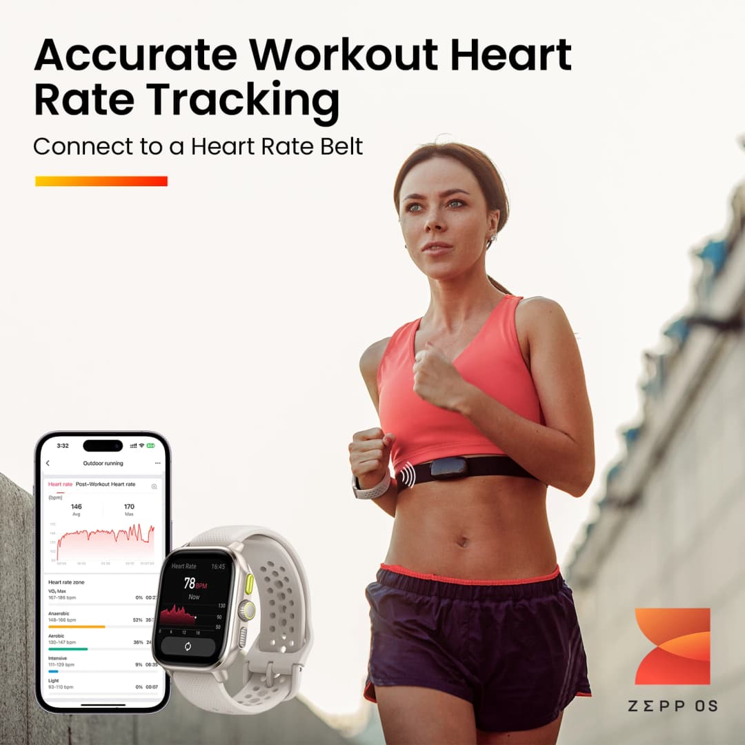 Amazfit Cheetah Square Smartwatch 150+Sports Mode Monitoring Dual-band GPS Heart Rate Tracking Smart Watch - 6