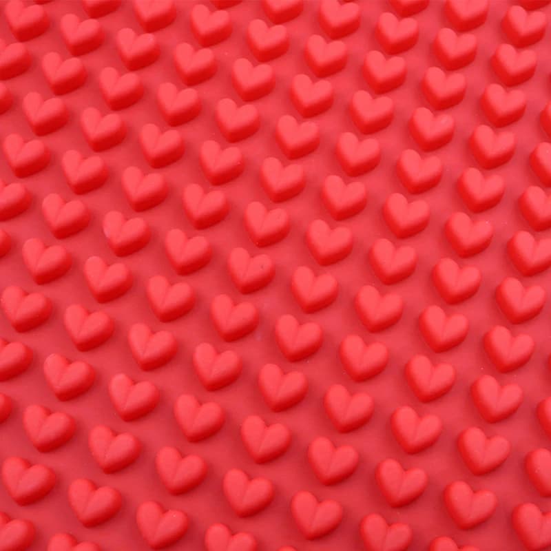 قالب سيليكون صغير على شكل قلب 255 تجويف صينية مكعبات ثلج DIY تزيين كعك حصيرة خبز ورقة طبخ للبسكويت - 6
